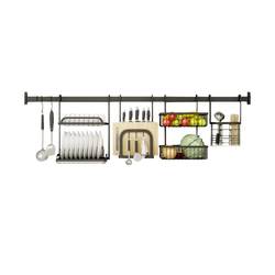 Huazhencheng kitchen rack without punching wall-mounted