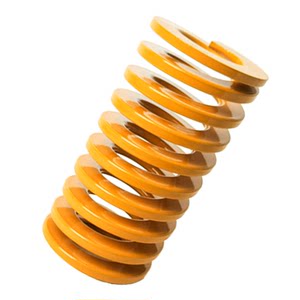 
Domestic yellow rectangular ordinary mold flat wire compression spring hardware TF extremely light load non-alloy steel spring