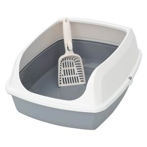 Cat sand pot cat toilet oversized exterior anti -splash full open shit basin cat sand basin extra large semi -closed supplies