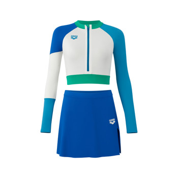 arena Arena 2025 new product women's Polang 3.0 sun protection fashion sports split long-sleeved skirt swimsuit