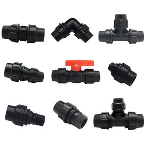 
pe pipe fittings quick connect water pipe hot melt free joint valve direct elbow tee 4 points 6pe pipe fittings