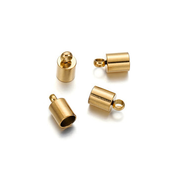 Stainless steel bucket round leather rope buckle jewelry accessories cap