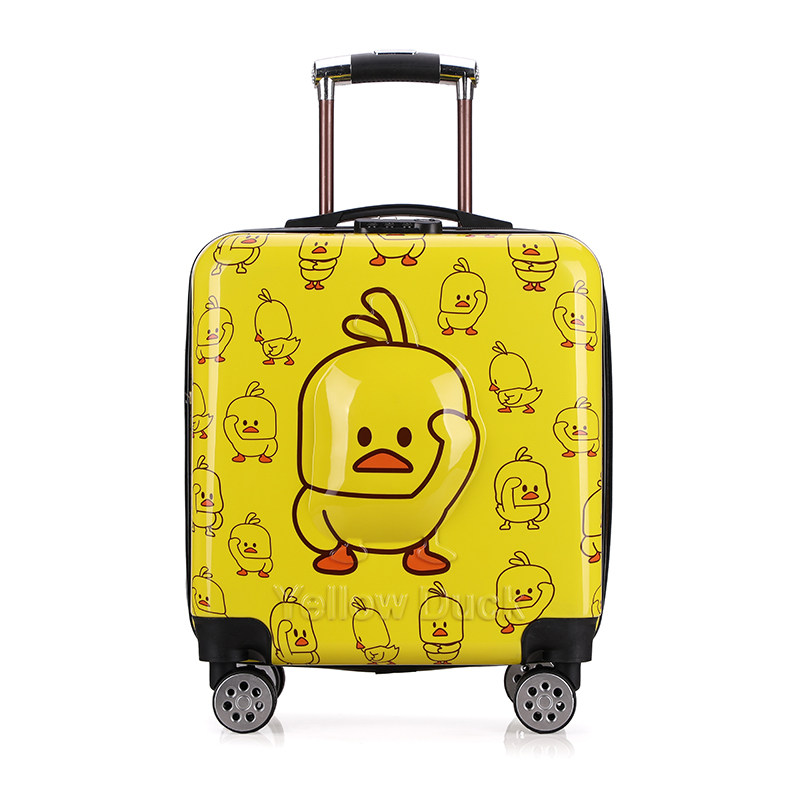 Kinderen Kids Vakantie Reizen Karakter Koffer Bagage Carry op Trolley Tassen 18 inch Vierkante Vorm Blauw Marvel Heroes 4 Wielen Telescopische Handvat, Oranje, 16, ei vorm bagage met 2 wielen
