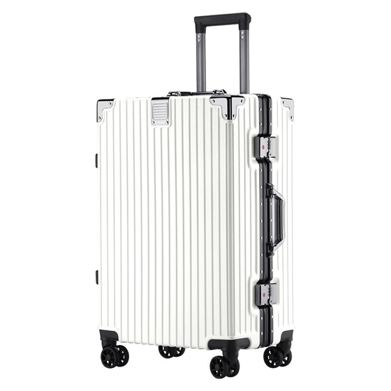 
Authentic Paul sturdy suitcase aluminum frame trolley case for male and female students universal wheel boarding suitcase password suitcase