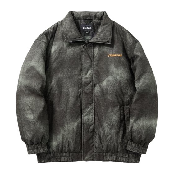 Senma down jacket male 2024 winter new fashion seal print thick jacket trendy personality oversize
