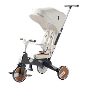 
playkids tricycle multi-functional two-way folding lightweight baby stroller children's bicycle