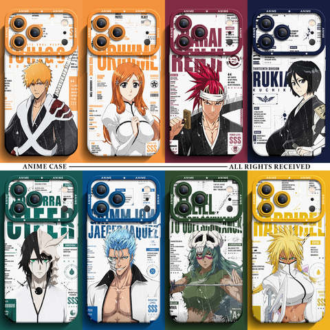 Bleach Anime Character Collection – Ichigo, Rukia, Grimmjow & More 13 iPhone Case