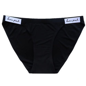 Ice silk without trace panties female sexy new thong transparent cotton comfortable pure cotton comfortable high bomb low waist butt trousers head
