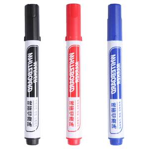 Morning light whiteboard pen can be erased black large capacity teacher writes color red and blue blackboard pen drawing board pen thick head office teaching erasable whiteboard pen writing board black pen conference room stationery
