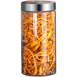 German high borosilicate glass sealed jar food grade honey storage jar kitchen dry goods tangerine peel tea storage empty bottles