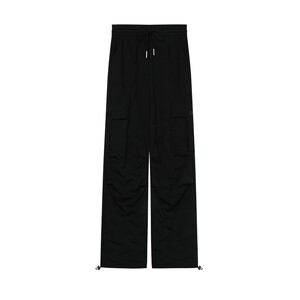 
Bailuyu windproof, warm, velvet and thickened trousers 25 autumn and winter style high-waisted drawstring duck down down trousers for women