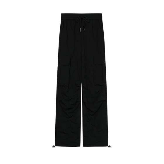 
Bailuyu windproof, warm, velvet and thickened trousers 25 autumn and winter style high-waisted drawstring duck down down trousers for women