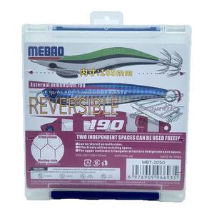 
Mingbang Road Yamino box double-sided fake bait box multi-size wooden shrimp wave lying iron plate box sea fishing pass fishing hard bait box