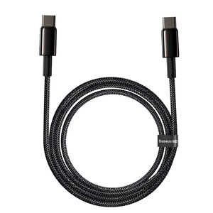 Baseus tungsten gold 100W double-head TYPEC flash charge is suitable for Apple 17 Huawei Honor Xiaomi Samsung mobile phone data cable Lenovo Dell laptop PD super fast charging cable extended by 2 meters