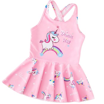 Yuku Children's Swimsuit Female Xia Summer Small Western Qi
