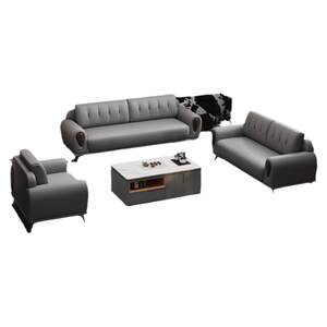 
Office sofa high-end reception conference room VIP manager lobby negotiation simple modern sofa three-seat combination