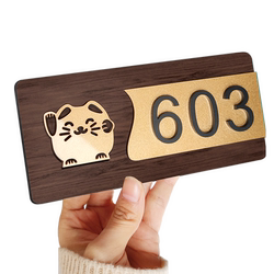 House number plate home entrance door decoration customized acrylic high-end creative company house number customization hotel residential villa B&B personalized three-dimensional digital door sticker room number house number hanging decoration
