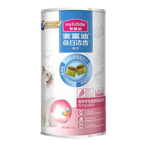 
McFoodie Cat Snacks Teeth Cleaning Pellets Chicken Molar Teeth Freeze-Dried into Kitten Teeth Cleaning Sticks Salmon Flavor Reward Snacks
