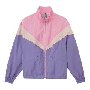 ANNA SUI Sports Classic Anna Series Contrast Color Spliced ​​Woven Jacket Outdoor Jacket