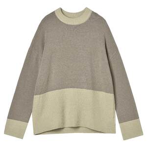 
Outlet brand removed from the counter genuine SF winter clothing new style fashionable color block tops to wear pullover sweaters for women