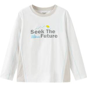 
[Same style in shopping mall] Balabala boys' long-sleeved T-shirts, big children's white tops, spring and autumn children's clothing, sports trendy T-shirts