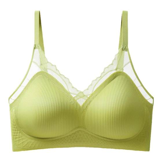 
Qianmu small breast push-up bra for women, thin and comfortable, no size jelly strip bra, soft support, no steel ring bra