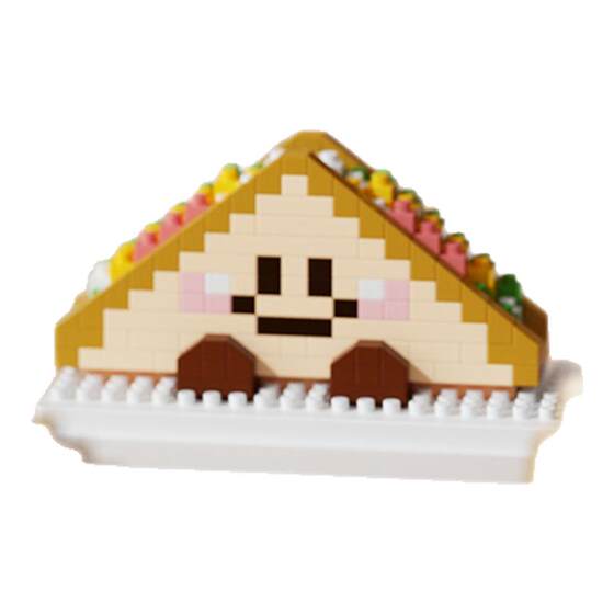 
Sandwich Bread Building Blocks Cartoon Doll Donuts Children's Assembly Toys Children's Gifts Girls Boys Parent-Child