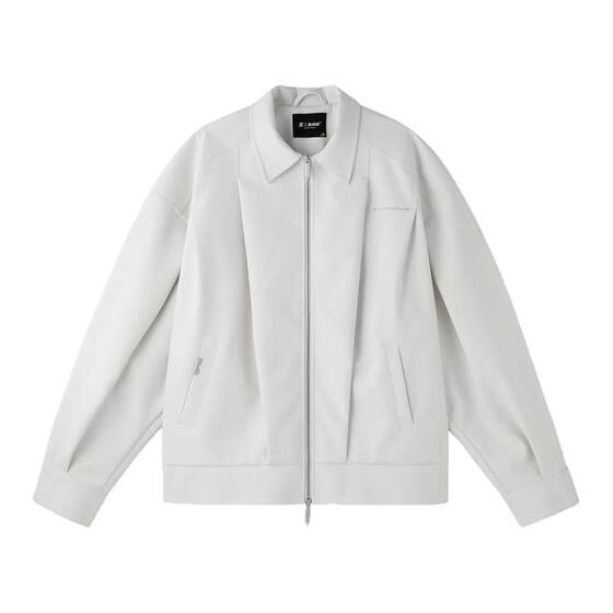 
Lin Qiunan's same BJHG reckless crocodile pattern leather jacket for men and women, spring loose couple leather jacket