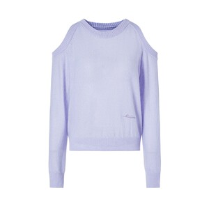 
Shopping mall same style Mossak 2026 spring new French style lazy style off-shoulder hollow pullover wool sweater for women