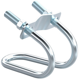 Galvanized cross tube card buckle steel pipe connecting hug U -shaped bolt scaffold fixed card hoop dual U -shaped screw
