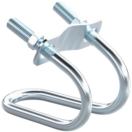Galvanized cross tube card buckle steel pipe connecting hug U -shaped bolt scaffold fixed card hoop dual U -shaped screw
