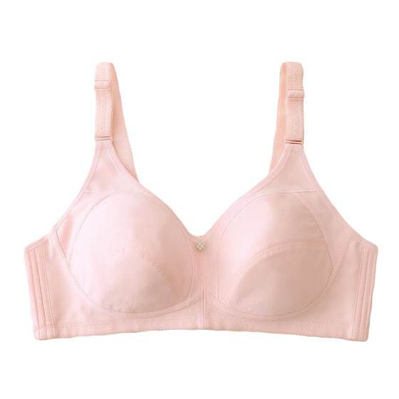 Junior high school girl pure cotton thin underwear high school students 12-20 years old no steel ring without sponge bust anti-convex point
