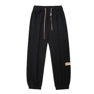 
Men's casual pants 2025 new autumn and winter American sports drape slim heavy sweatpants loose straight pants trendy