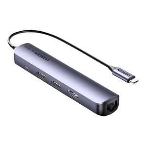 
Green Network Expand Dock Typec Extension HDMI Converter USB Splitter Hub Hub Thunder 3 Network Cable Accessories Multi-interface Adapter Suitable for desktop laptops and tablets