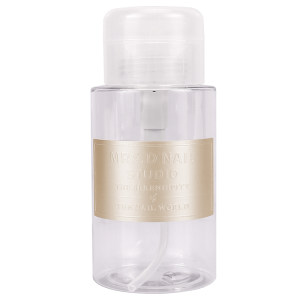 Nail cleaning water Press bottle alcohol cleaning liquid cleaning agent armor water unloading armor water bottle to pack empty bottle supplies