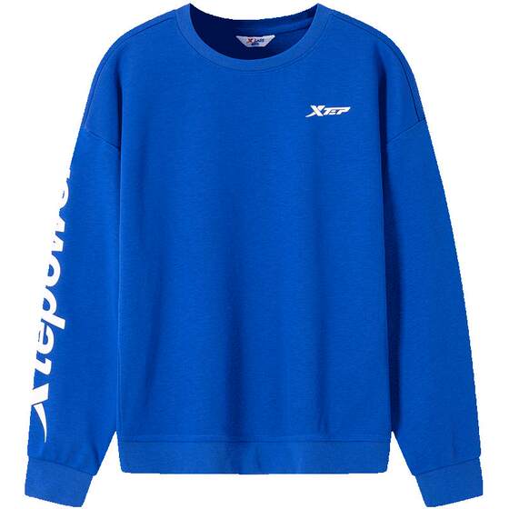 
Xtep Children's Clothing Boys' Sweaters 2025 Autumn and Winter New Children's Sports Pullover Tops Long Sleeve T-Shirt Plus Velvet