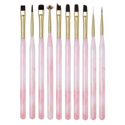 Jinxiangyu Manicure Brush Set Full Set Of Big Old Square Phototherapy Pull Line Pen Painting Gradient Blooming Shop Special Tools