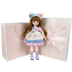 Doll Toy Girl Princess Gift Cute Cloth Dress Up Bar 30cm Sd/bjd Doll Full Set Than New