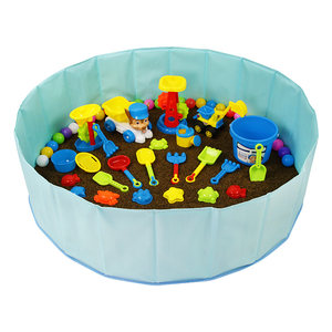 
Children's indoor play sand pool set baby cassia toy beach pool fence sand digging tool set