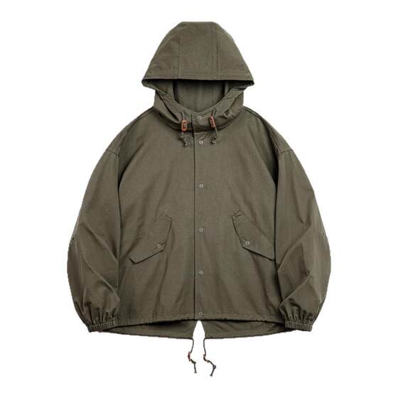 
Maden workwear American retro M51 hooded jacket military style loose cotton fishtail short jacket men's spring