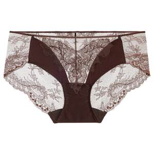 
Aimuyun's soft feather underwear for women contains mulberry silk sexy lace cotton bottom crotch low waist boxer briefs spring and summer