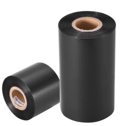 Wax-based Mixed-based Full-resin-based Carbon Tape Roll Sub-silver Paper Reinforced Sub-silver Label Pet Dumb Silver Film Label High Temperature Resistant Waterproof Imported Jewelry 35405060708090100110x300m
