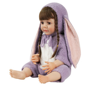 Simulation doll baby exquisite puppet soft glue can take a bath. Little girl rebirth all glue girl toy dolls