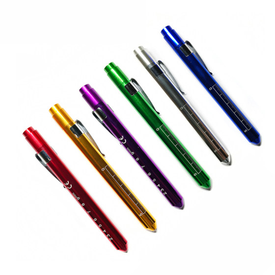 
Nurse pupil pen light for adults and children to check ophthalmology, ear, nose and throat, oral light, yellow light, white light, pocket small flashlight