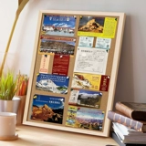 Плодочная плата Photo Wall, Фоновая плата Фоновая настенная настенная доска настольных заметок на стене на стене, пожелание видовой доски, гвозди, сосновые доски, чтобы показать компанию по объявлению компании Cultural Wall Wall Wall