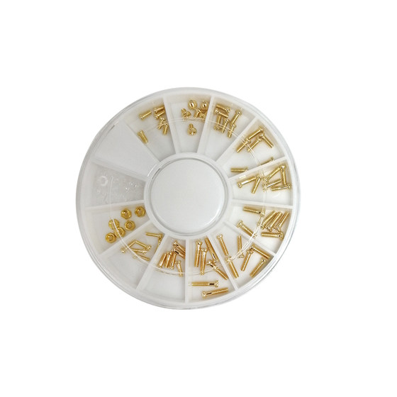 Golden Glasses Screw Set Tool Mustor Messens Frame Stranged Nasal Type Pile Head Hinged Screw Glasses Accessories