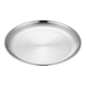 
Korean stainless steel disc golden barbecue tray commercial bone disc dessert tray fruit plate cake plate shallow plate