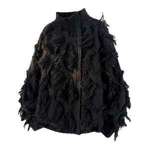 
VIISHOW American trendy tassel pullover sweater for men versatile couples gentle style soft glutinous long-sleeved knitted sweater