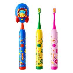 combo children's electric toothbrush contains fluoride to prevent moth
