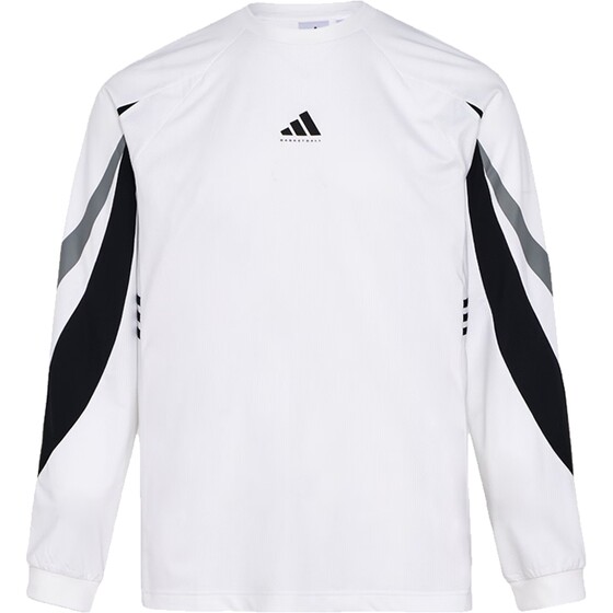 
adidas Adidas spring men's basketball sports casual round neck long-sleeved T-shirt IA8934